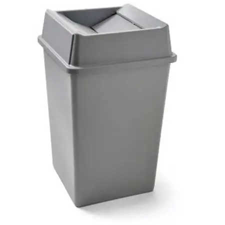 50 Gallon Commercial Flip top Lid Garbage Trash Receptacle New $205
