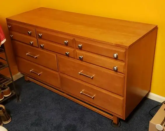 Mid century modern (MCM) maple dresser
