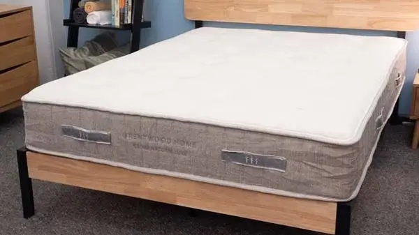 Brentwood Home Cedar Natural Luxe King Bed, Frame, Topper!