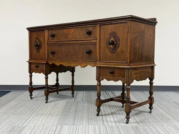 Large Jacobean Style Antique Sideboard / Credenza ~ Great As TV Stand