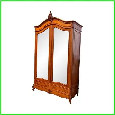 Louis Xv Style Mirrored Armoire