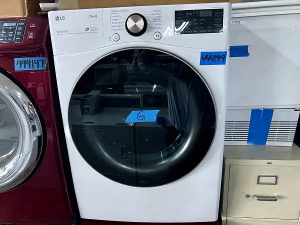 LG DLGX4001W Front Load Gas Dryer Machine 7.4 Cu. Ft. White 27 Inch