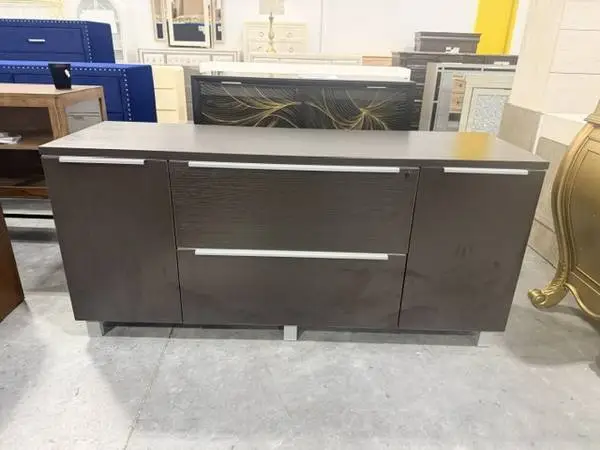 Rye Studio Tivoli Credenza 2 Door Console With 2 Filing Drawers Brown