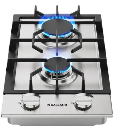 Garland Chef 12 Built-in Gas Cooktop 2 Burner Gas Stove Top New