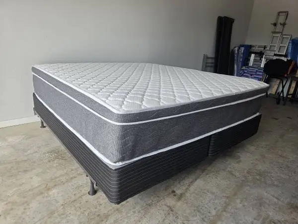 Like New King Mattress Set (13) + Box Springs & Frame