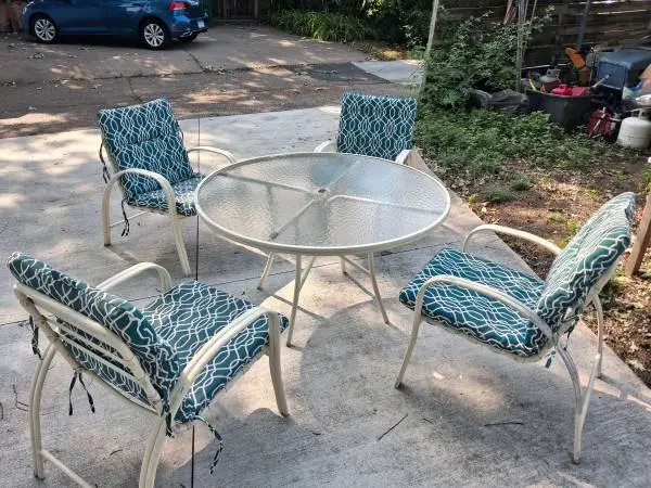 Patio table and chairs