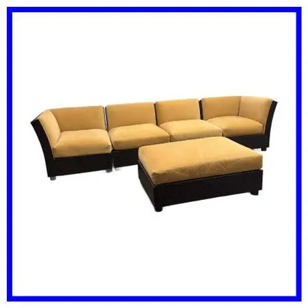 New Orlando Diaz-azcuy For Mcguire Cambay Sectional + Ottoman