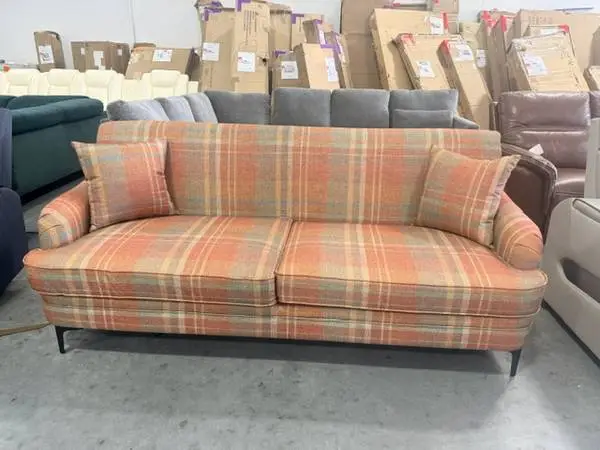 Canora Grey 82 Creative Checkered Plaid Sofa Couch Brand New