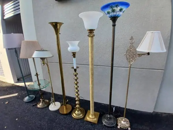 BEAUTIFUL SELECTION OF FLOOR LAMPS individually priced $65 each