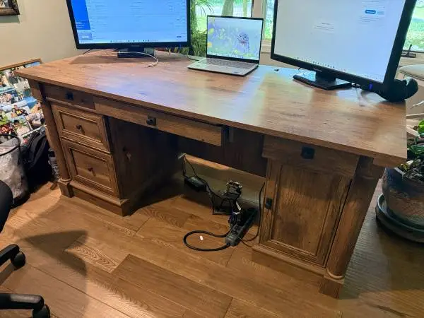 Wood desk