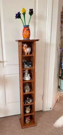 7 Shelf - Pier 1 Storage Tower. ( 46.5”H x 10”W x 7.5”D ).
