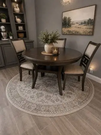 Dining table with three chairs