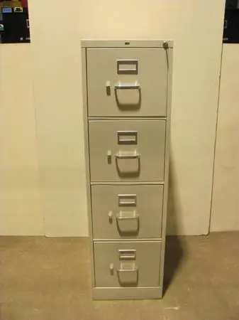 HON metal four drawer letter file cabinet with LOCK (5, price EACH)