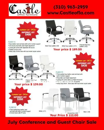 CONFERENCE * EXECUTIVE AND GUEST CHAIR SALE