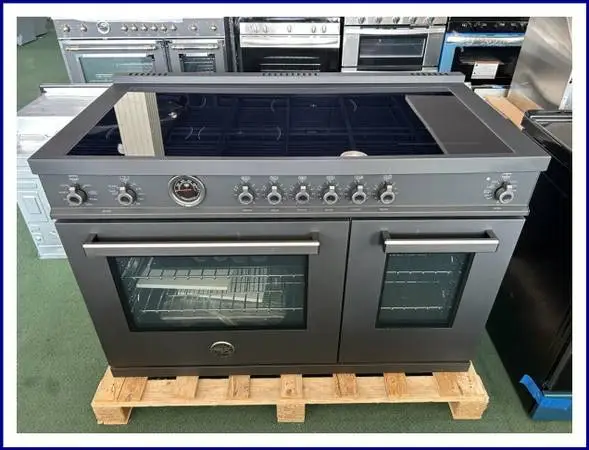 Bertazzoni Professional Series 48 In. Induction Range- Black Carbonio