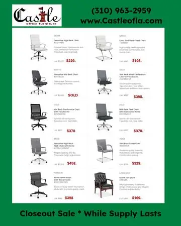 OFFICE CHAIRS * CLOSE OUT SALE