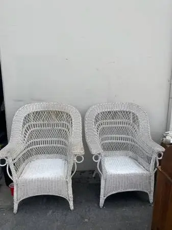 Two Wicker Chairs-As Is-Used