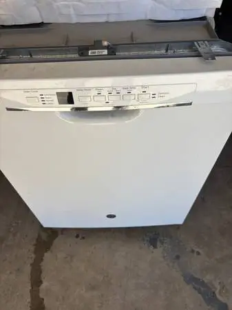 Nice clean white dishwasher will deliver