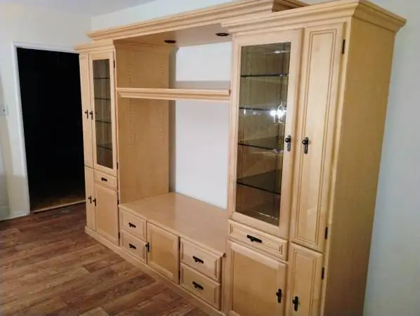 Large Maple Entertainment Center