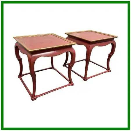 Burton Ching Ltd. 19th Century Inspired Chinoiserie Accent Tables, Pai