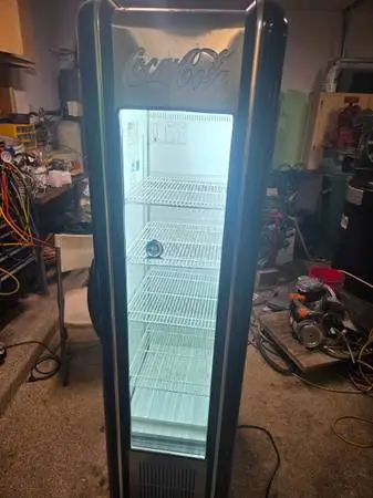 Frigoglass 16 cubic feet glass door commercial cooler refrigerator