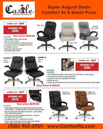 AUGUST SUPER CHAIR SALE