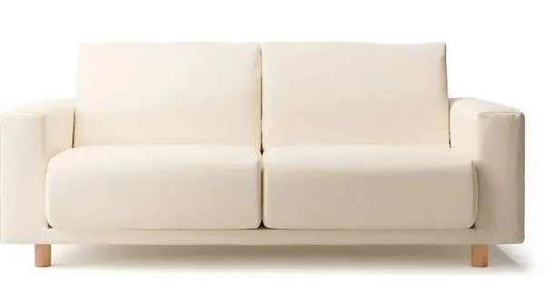 MUJI Leather 2.5 Seater Couch Sofa Japan Beige Tan