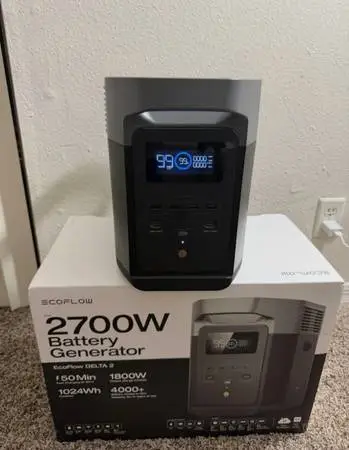 EcoFlow 2700w Battery Generator Delta 2