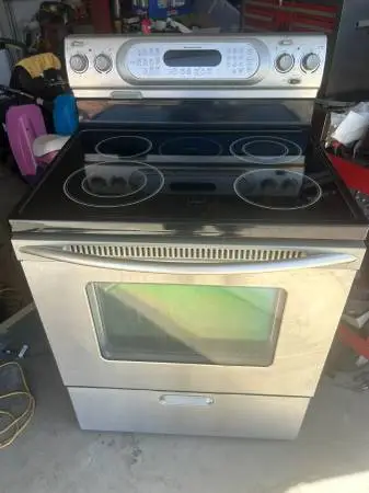 kitchenAid electric stove stainless conwersion