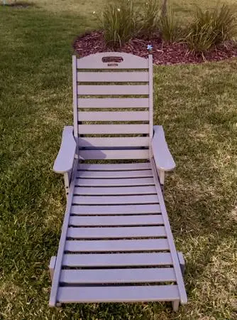 Ciokea Outdoor Chaise Lounge Chair - Gray Patio Pool Lounger