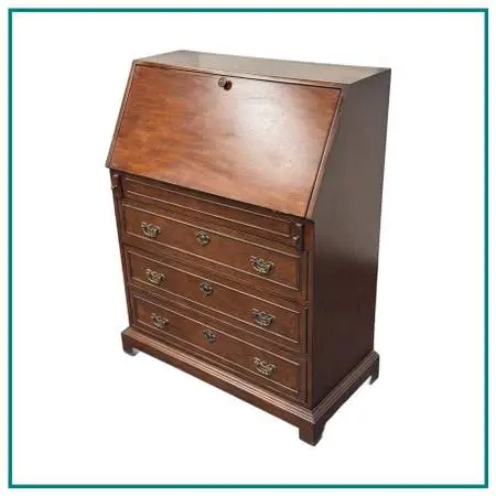 Wood Secretary Desk Chest