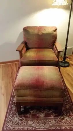 Stickley Mackintosh Arm Chair and Ottoman