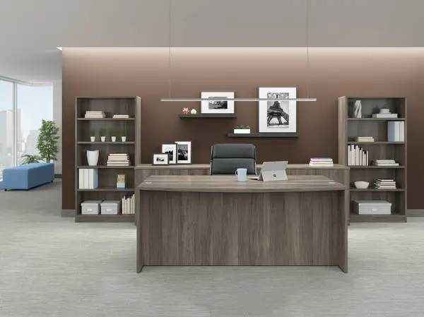 7 piece Den, Home, Office complete work desk set choice of 5 finishes