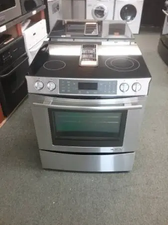 🎫💐 JENN-AIR ELECTRIC GLASS DOWNDRAFT DOWN DRAFT RANGE STAINLESS