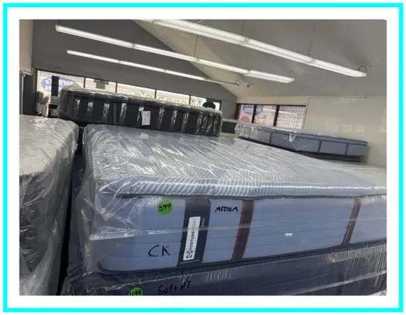 CALIFORNIA KING SIZE SEALY POSTUREPEDIC PRO MATTRESS & BOXES BED