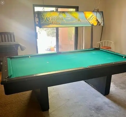 4SALE - $500 Pool Table with Lighting Fixture and Accessories