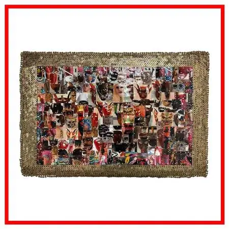 Robert Bagnasco Murray Las Mascaras Original Mixed Media, Circa 2001