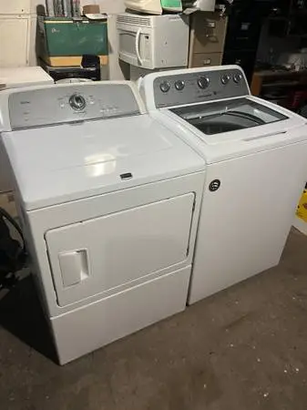 Maytag washer gas dryer installed