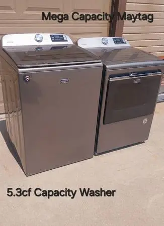 🔥 LIKE NEW MAYTAG XL Washer and Dryer Set 2oh8 8OI I864