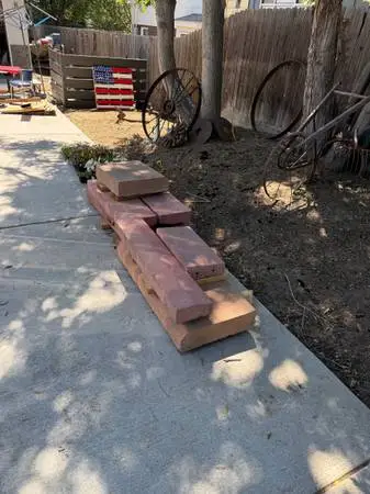 Various red bricks