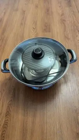 Hot pot with grill plate - Stainless steel