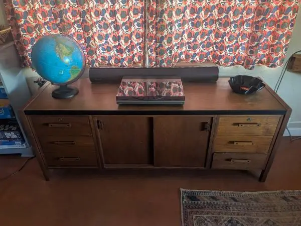 Vintage DesignCraft Credenza With Locks and Keys