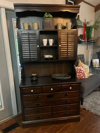 Coffee Bar Hutch - wooden