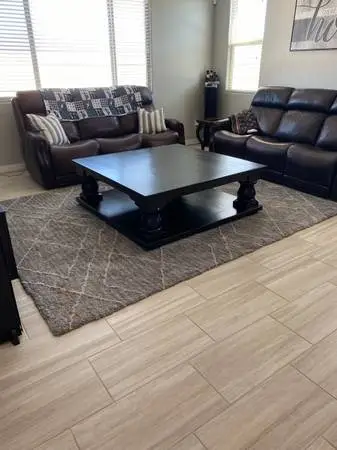 DeMejico Rustic Coffee Table Dark features solid mesquite wood