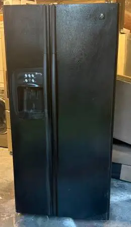Black side by side refrigerator-Delivery