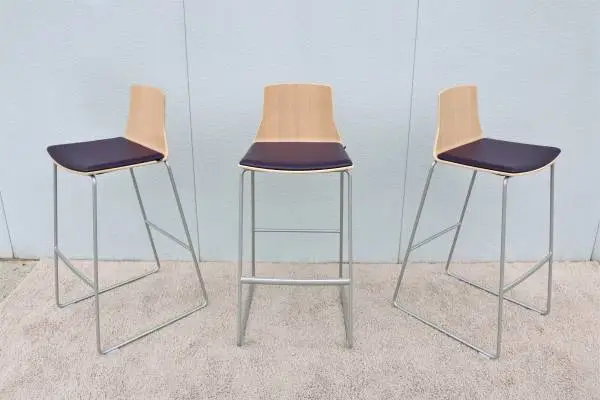 Lievore Altherr Molina for Coalesse Montara650 Bar Stools New Set of 3