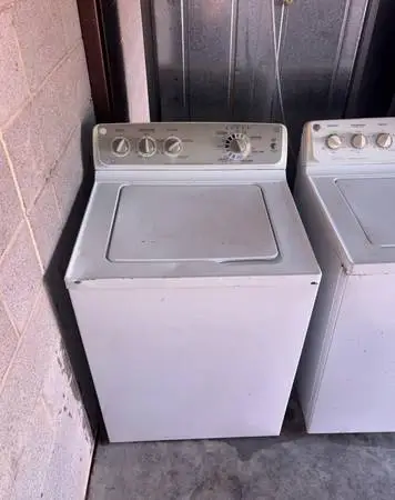 White GE Washer
