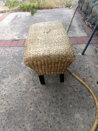 Foot rest, wicker/rattan