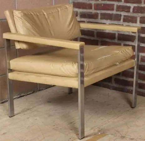 MCM vintage chrome armchair, at Yardley Antiques