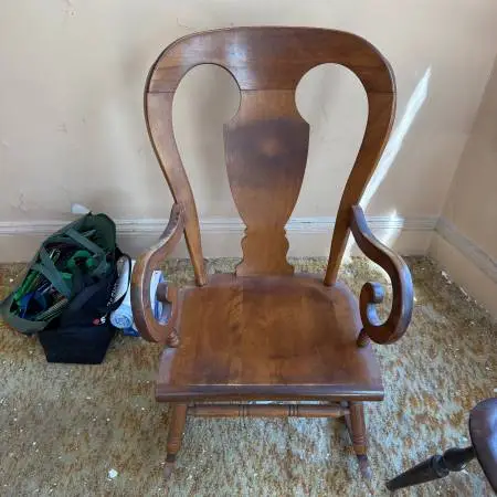 Atq wooden rocking chair